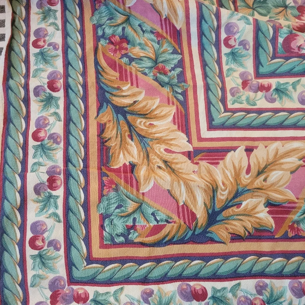 Vintage Floral Multicolor Tablecloth